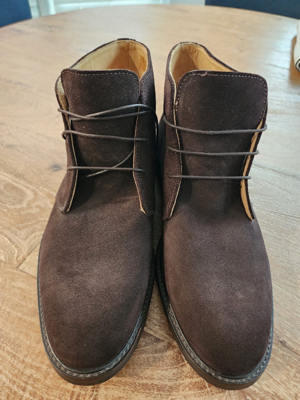 Polo Ralph Lauren Men's Brown Suede Lace-Up Chukka Ankle Boots Round Toe 9.5